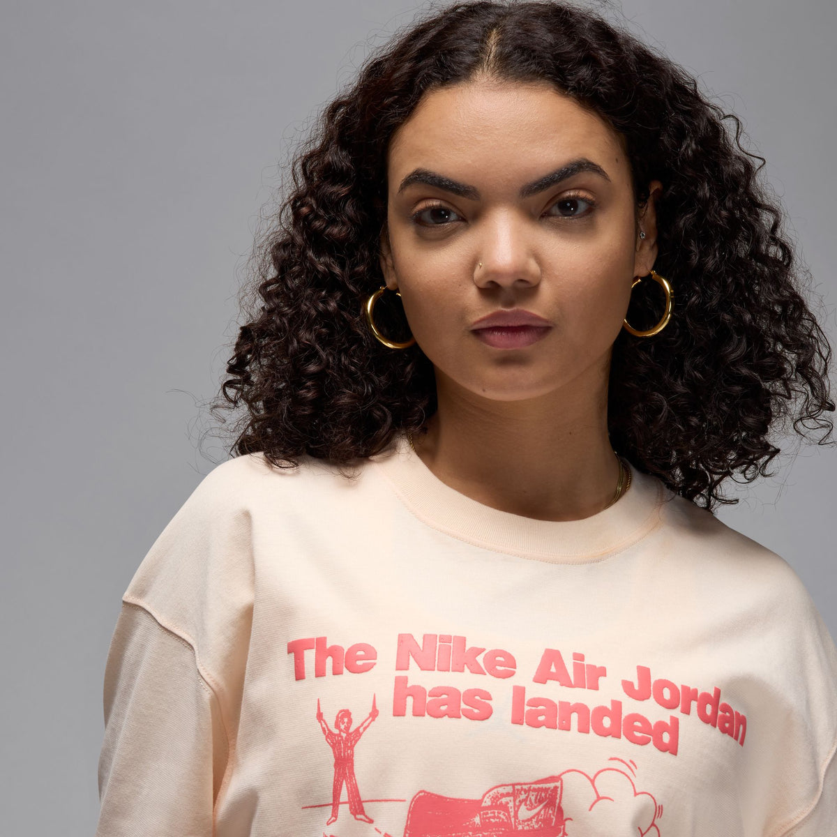 Nike W Oversized Graphic T-Shirt - Guava Ice HJ0136-838