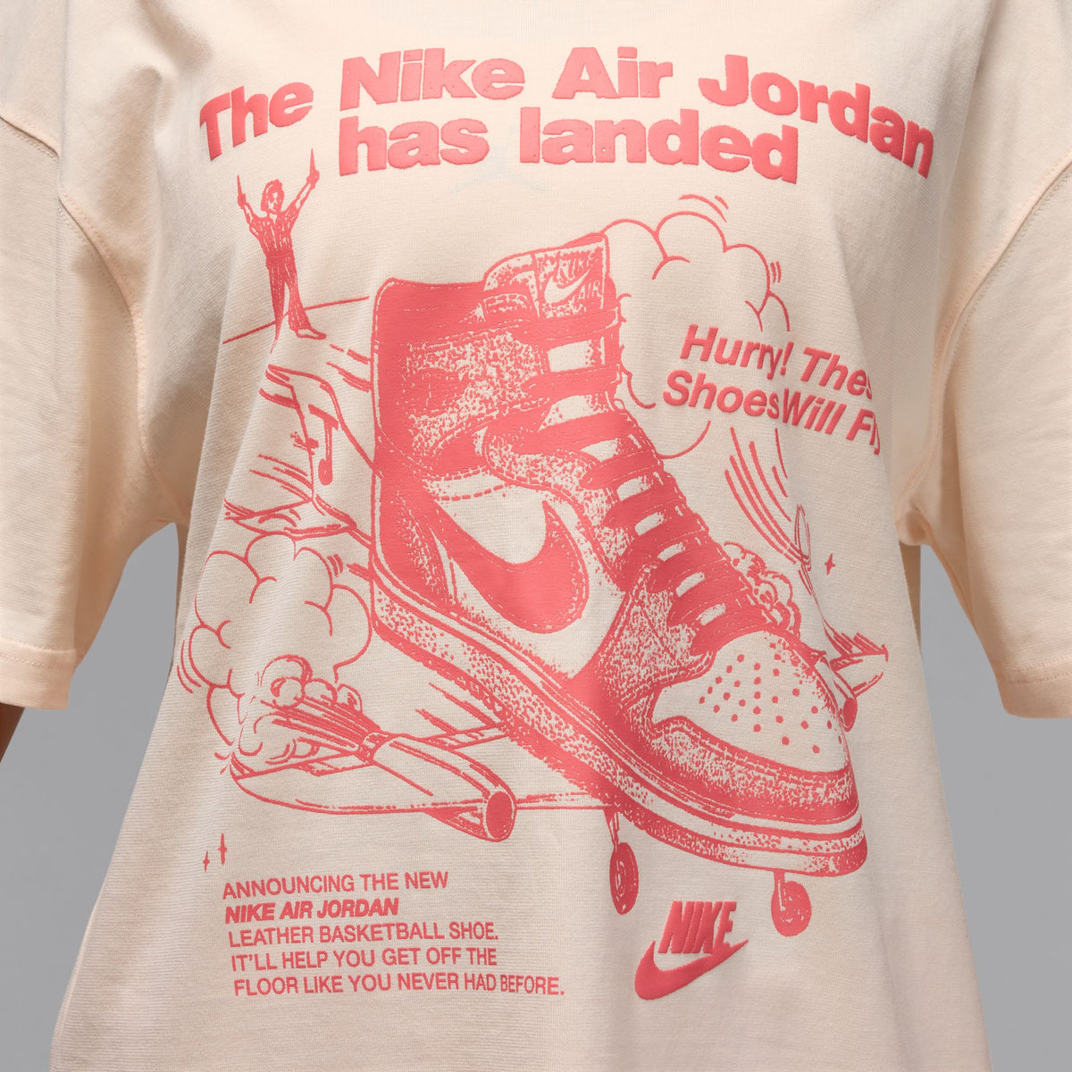 Nike W Oversized Graphic T-Shirt - Guava Ice HJ0136-838