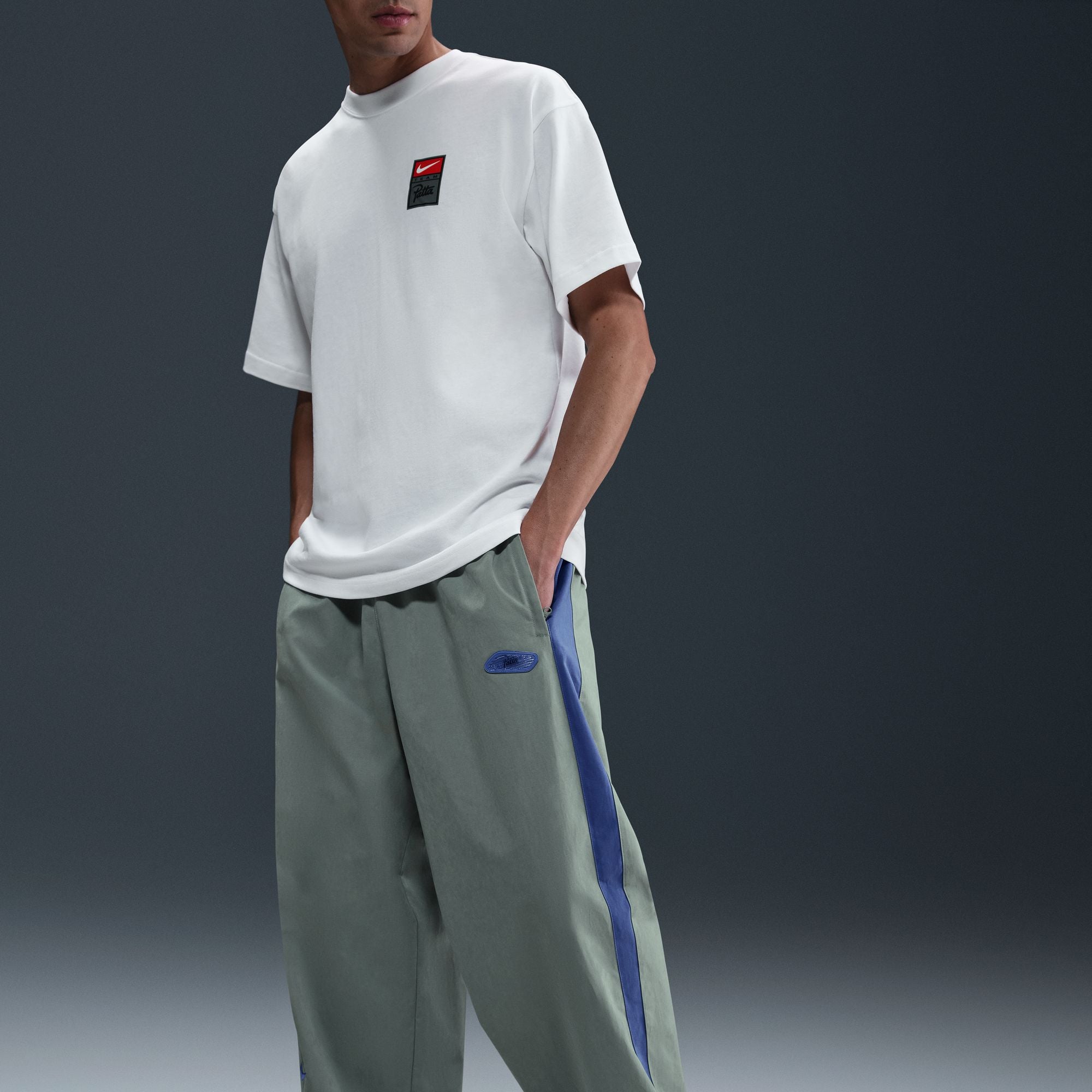 NIKE X PATTA Track Pants - Particle Grey/Sapphire HJ0737-073 I