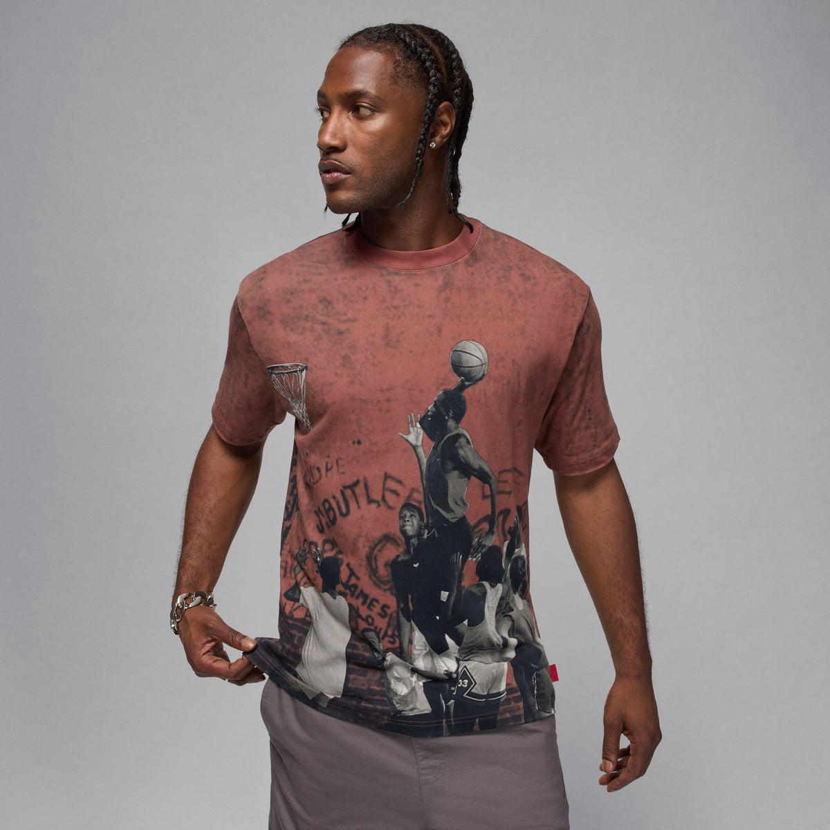 Air Jordan 85 Graphic T-Shirt - Wings Jordan Red/Black HJ2362-659