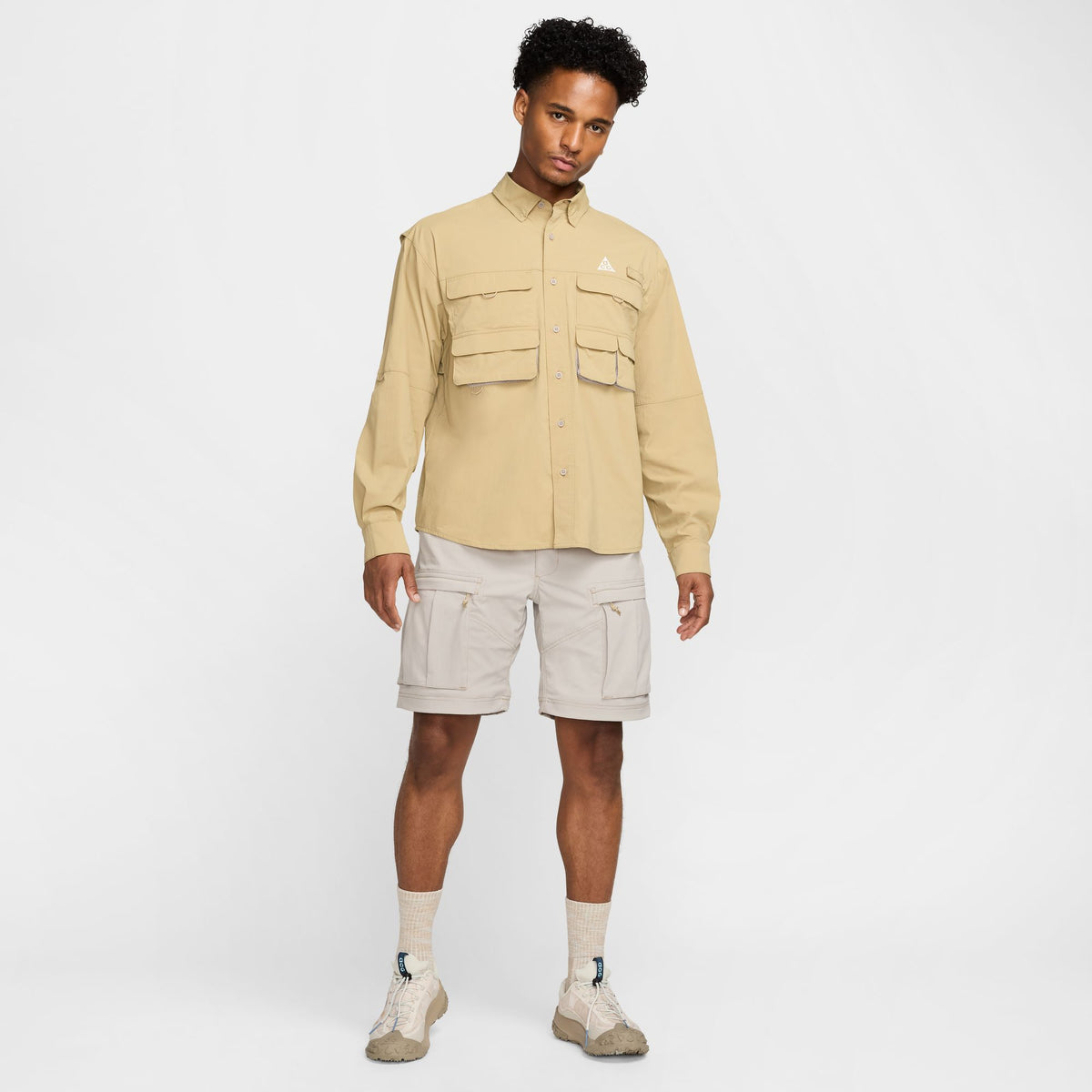 Nike ACG "ORB Weaver" Dri-Fit ADV UV Long-Sleeve Shirt - Parachute Beige/Summit White HJ2465-297