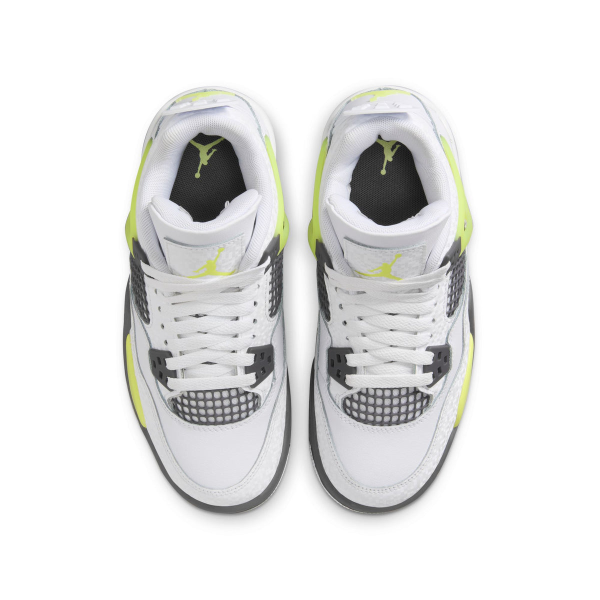(GS) Air Jordan 4 Retro - White/Lt Lemon Twist/Lt Graphite HJ5990-100