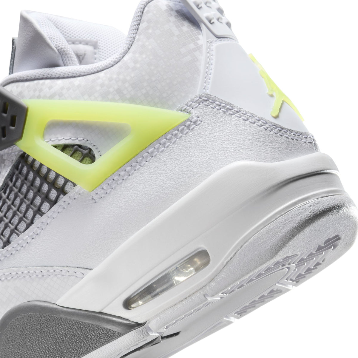 (GS) Air Jordan 4 Retro - White/Lt Lemon Twist/Lt Graphite HJ5990-100