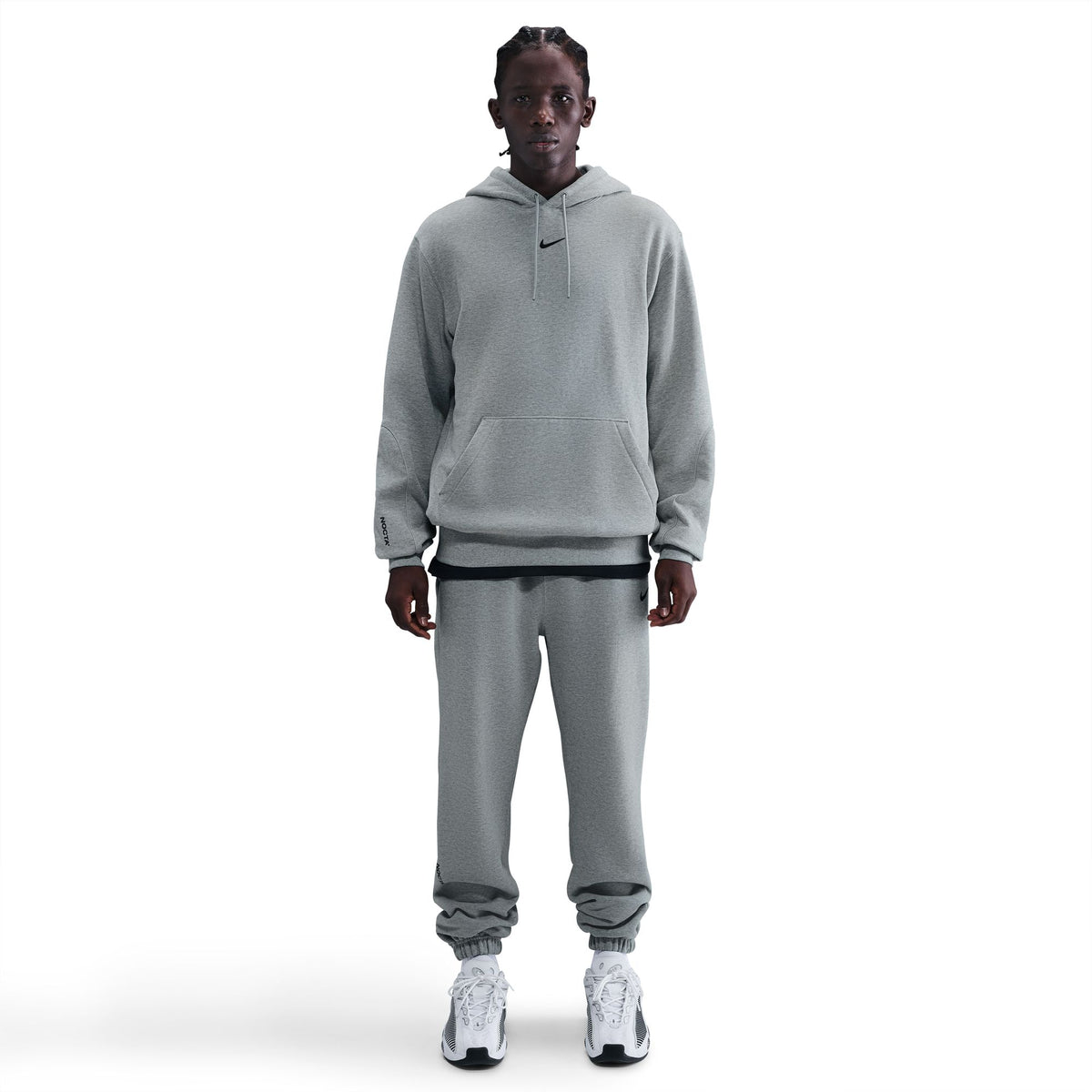 Nike NOCTA Fleece CS Hoodie 2 Dk Grey Heather/Matte Silver HM5762 Nike NOCTA Fleece CS Hoodie 2 Dk Grey Heather/Matte Silver HM5762