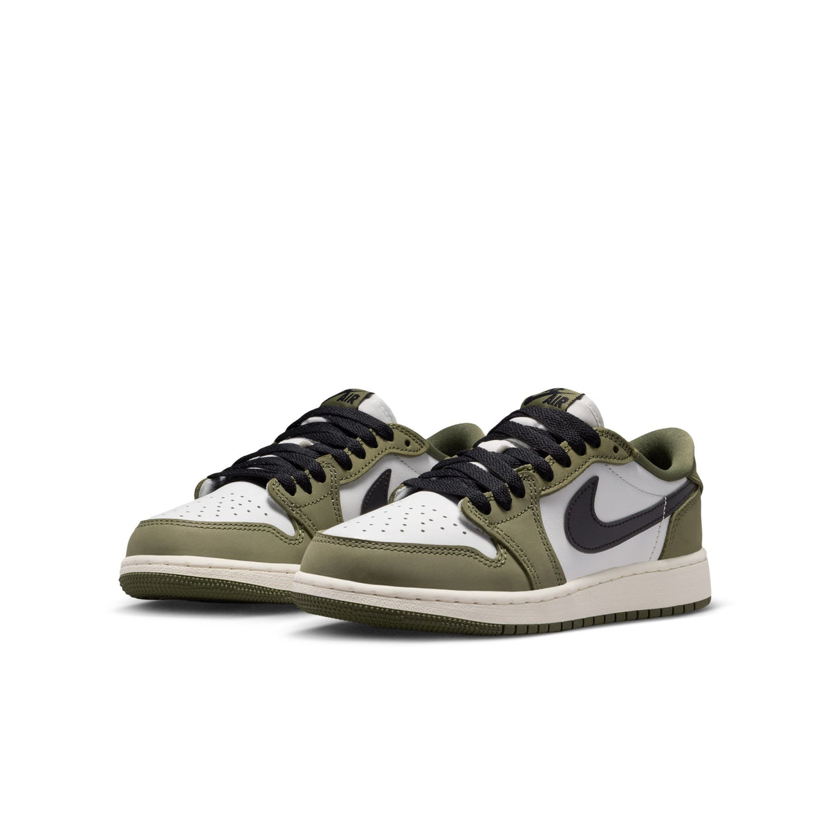 (GS) Air Jordan 1 Retro Low Medium Olive/Black/Summit White/Sail HQ6999-200