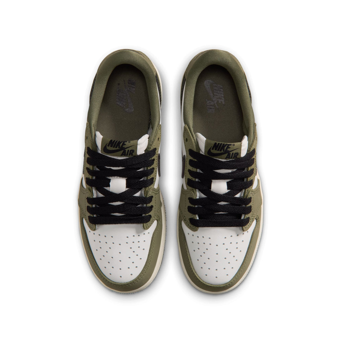 (GS) Air Jordan 1 Retro Low Medium Olive/Black/Summit White/Sail HQ6999-200