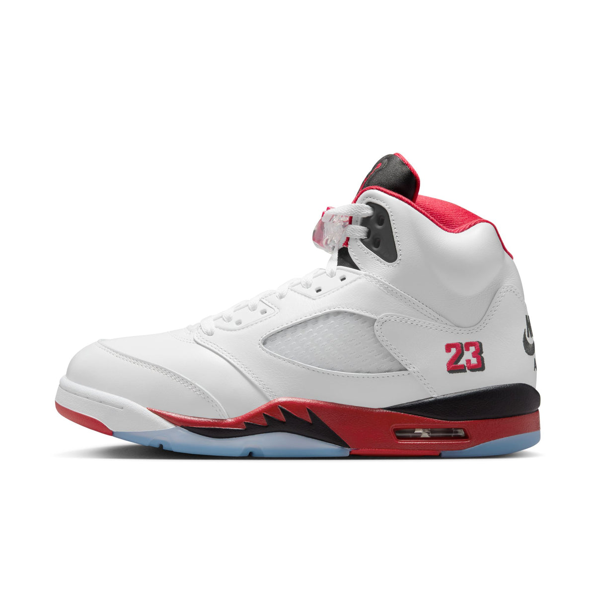 Air Jordan 5 Retro - White/Fire Red/Black HQ7978-101