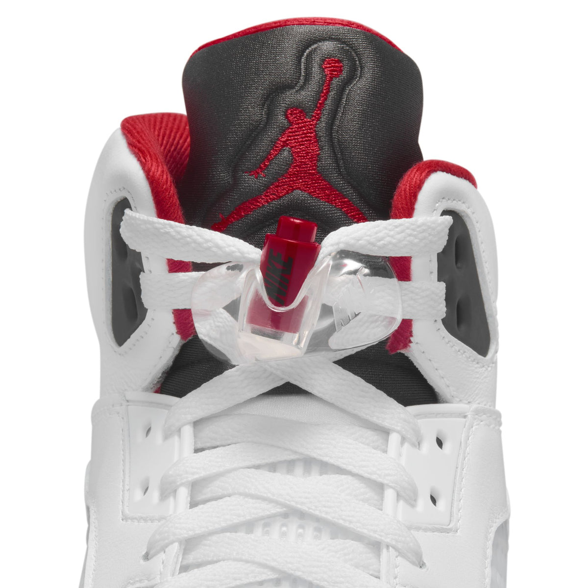Air Jordan 5 Retro - White/Fire Red/Black HQ7978-101