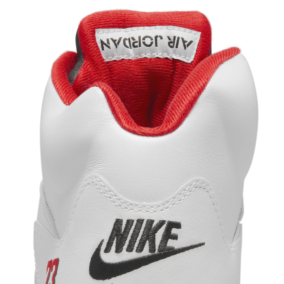 Air Jordan 5 Retro - White/Fire Red/Black HQ7978-101
