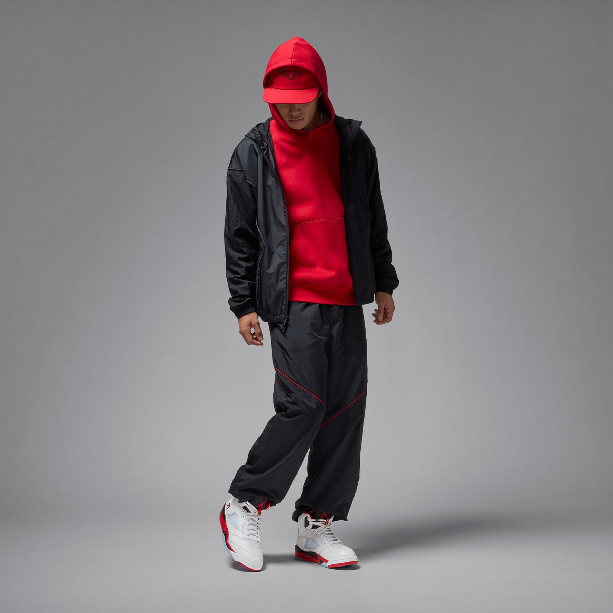 Air Jordan 5 Retro - White/Fire Red/Black HQ7978-101