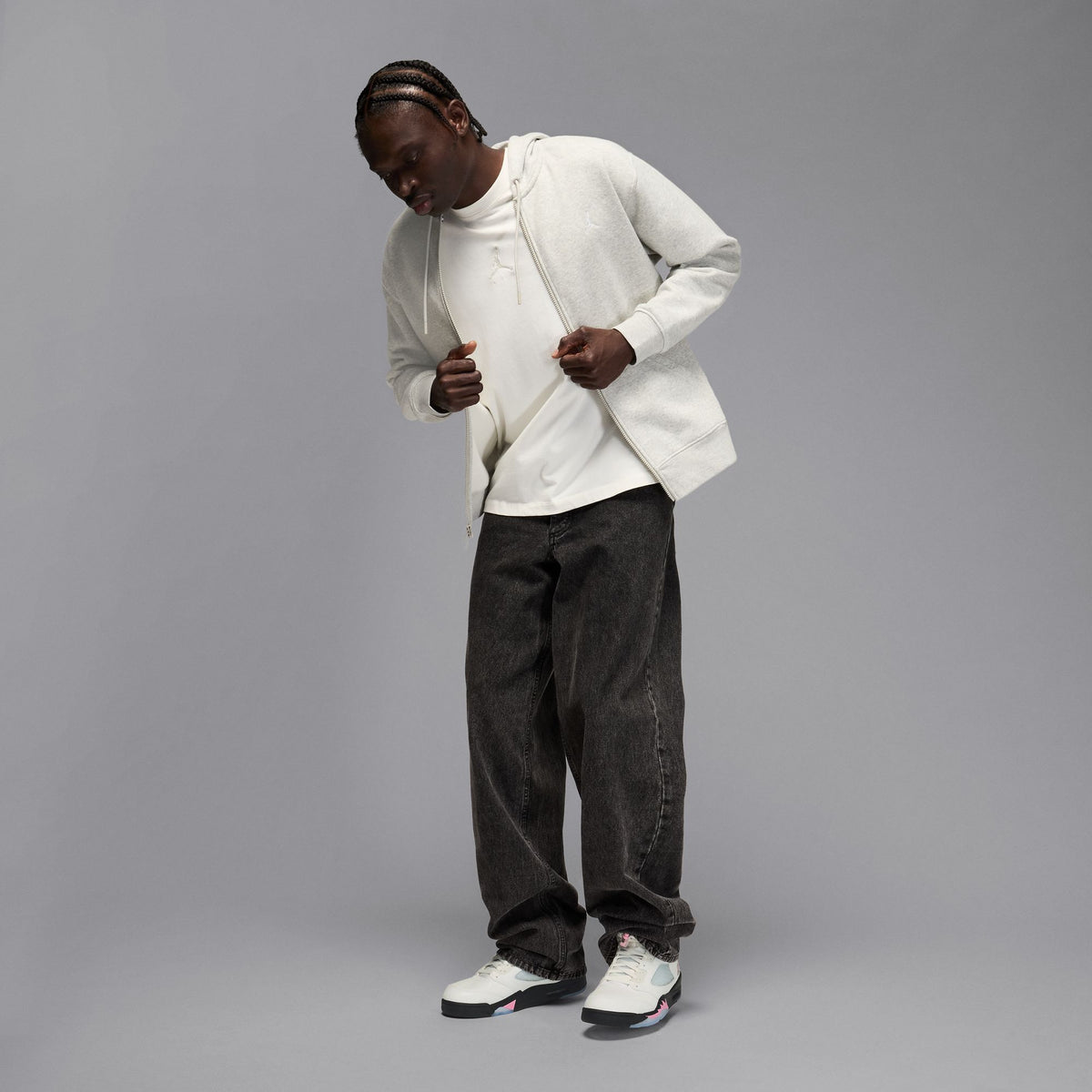 Air Jordan 5 Retro White/Medium Soft Pink/Black HQ7978-102