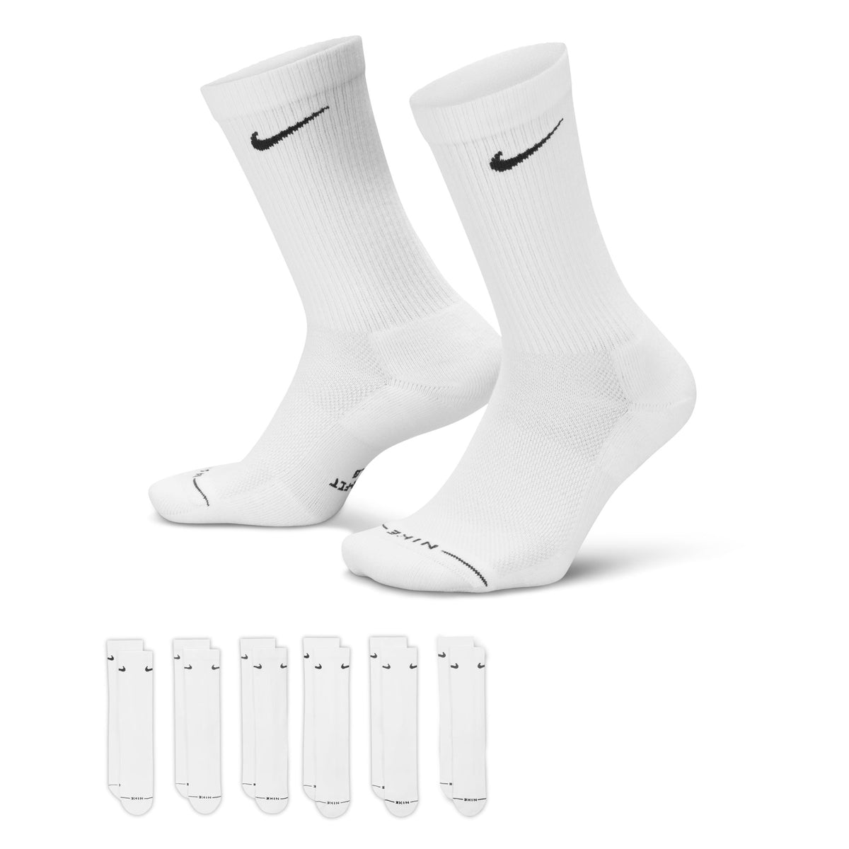 Nike Everyday Elevated Crew Socks (6 Pair) HQ8021-901