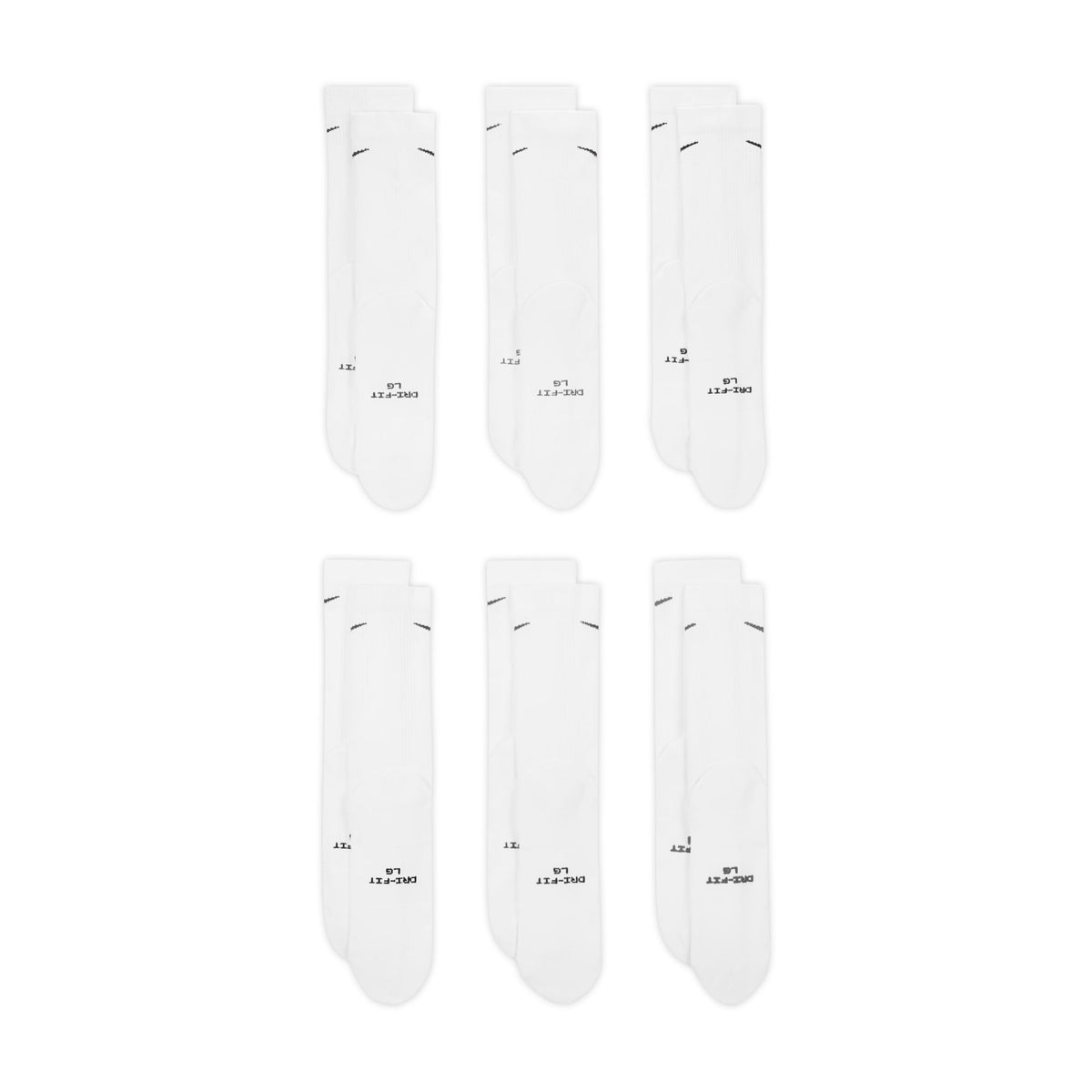 Nike Everyday Elevated Crew Socks (6 Pair) HQ8021-901