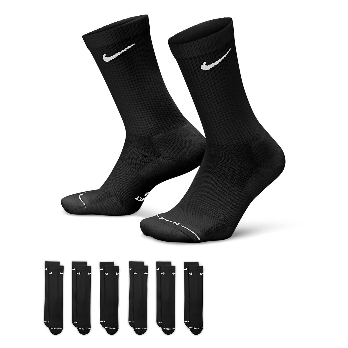 Nike Everyday Elevated Crew Socks (6 Pairs) - Multi-Color HQ8021-902