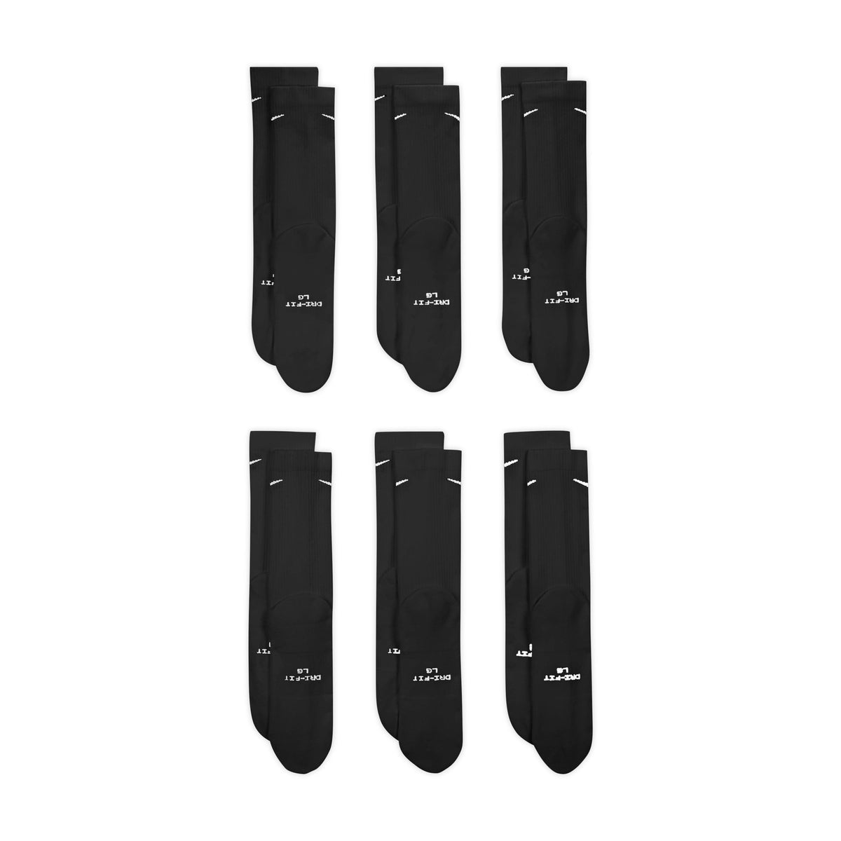 Nike Everyday Elevated Crew Socks (6 Pairs) - Multi-Color HQ8021-902