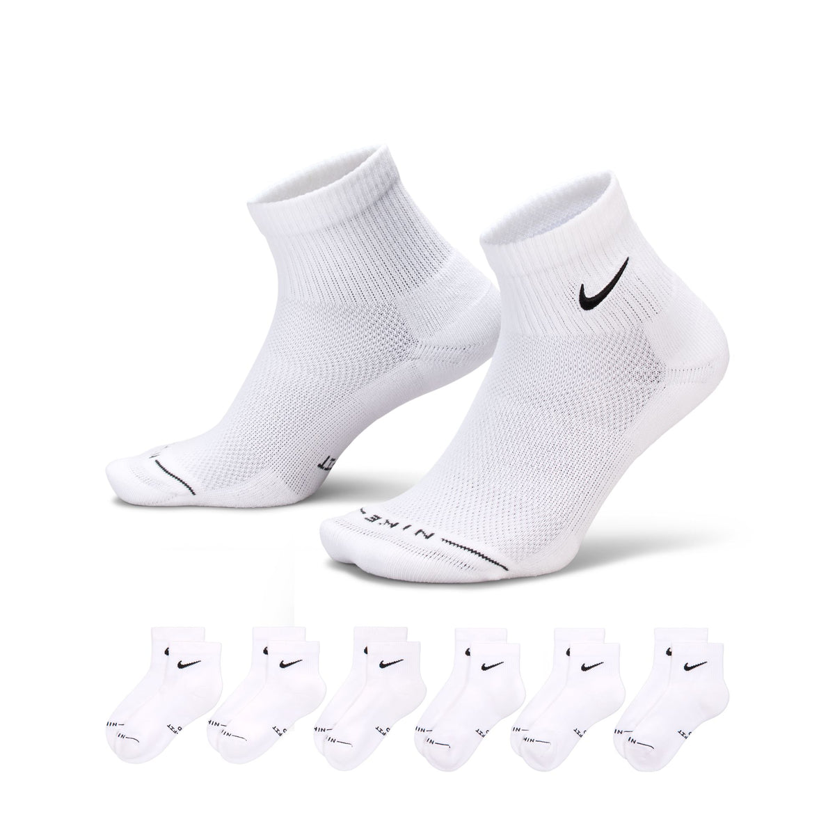 Nike Everyday Elevated Ankle Socks (6 Socks) HQ8031-901