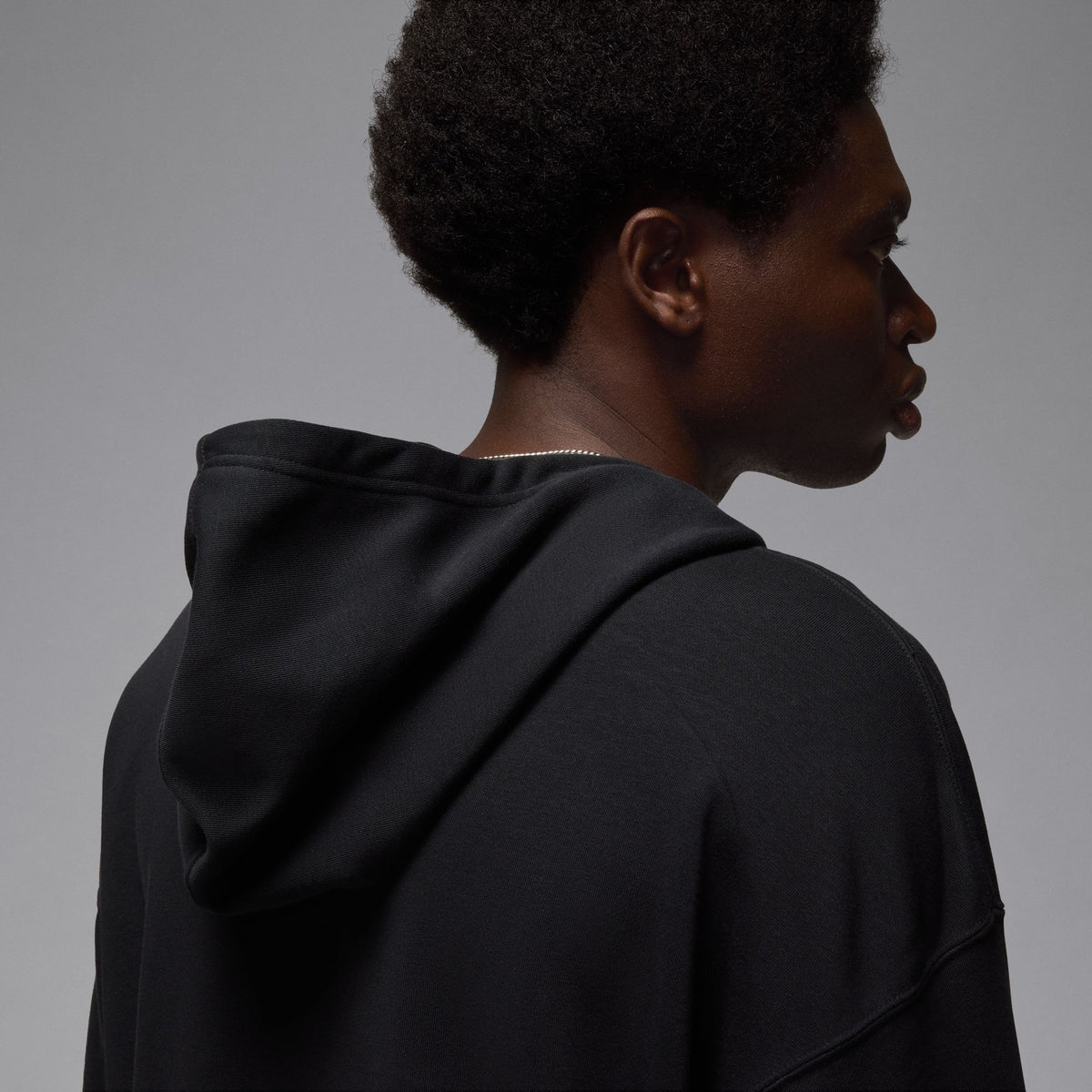 Jordan Flight Oversized Pullover Hoodie - Black/Dark Powder Blue HV0113-010