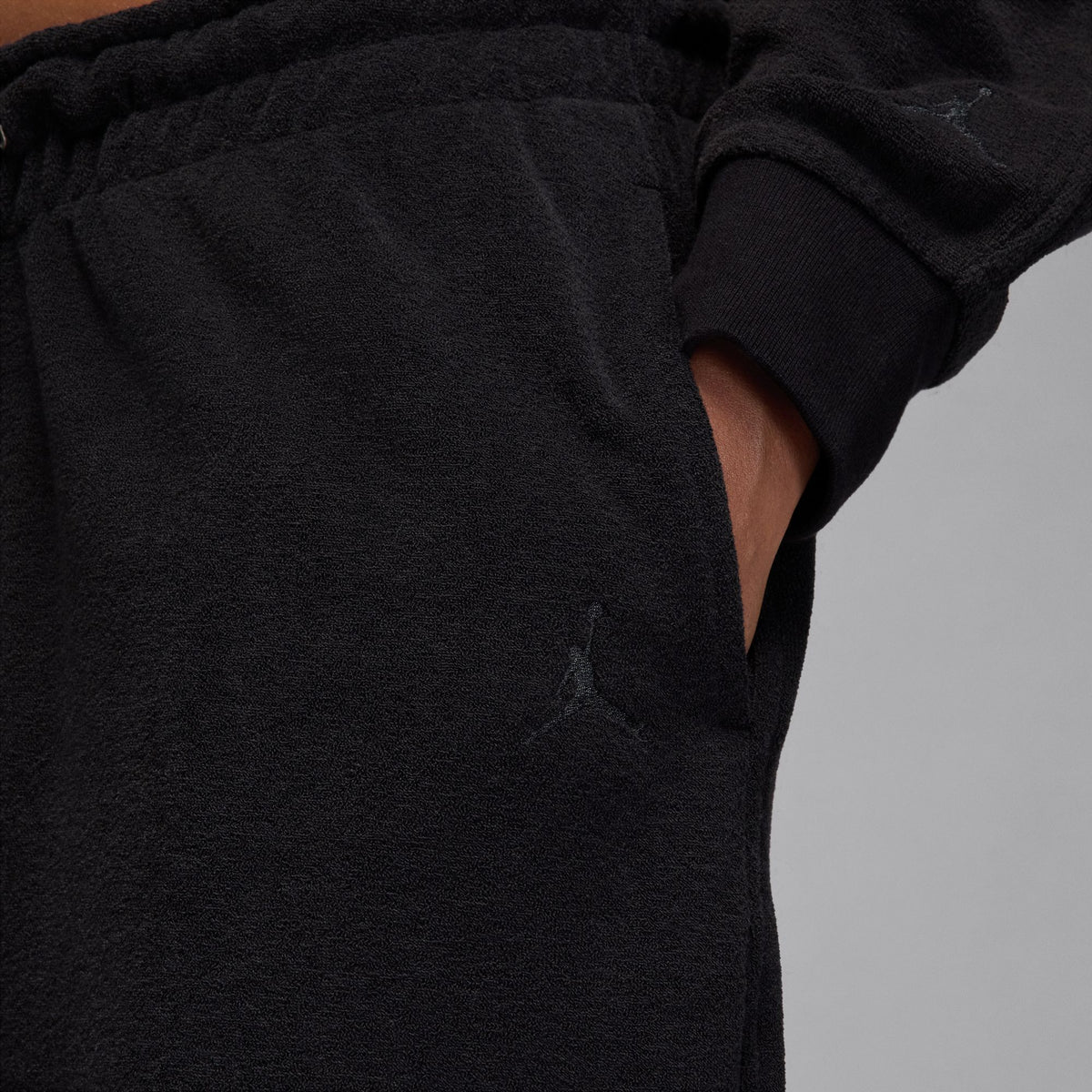 W Jordan Flight Fleece Pants Black