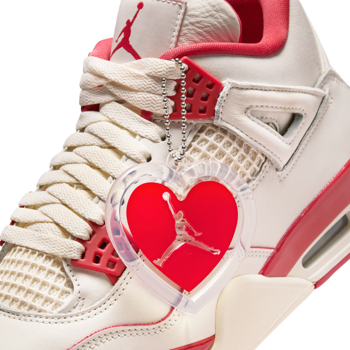 W Air Jordan 4 Retro - Pale Ivory/Sierra Red/Tough Red HV0823-108