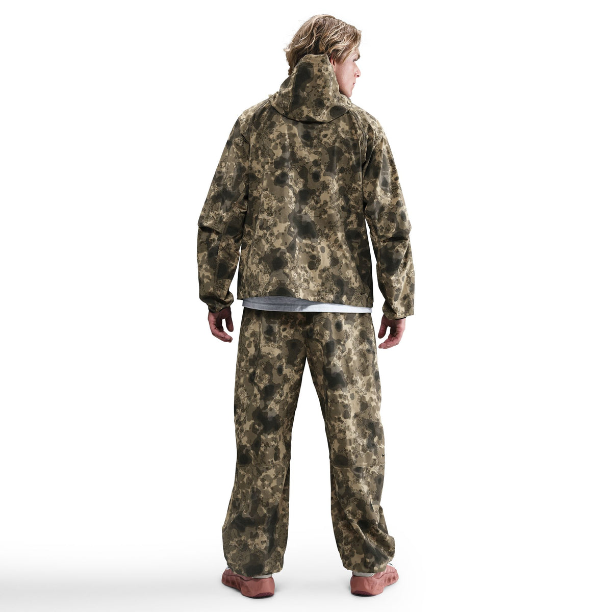 Nike Tech Fleece Dri-Fit Woven Camo Loose-Fit Pants - Neutral Olive/Black HV0972-210