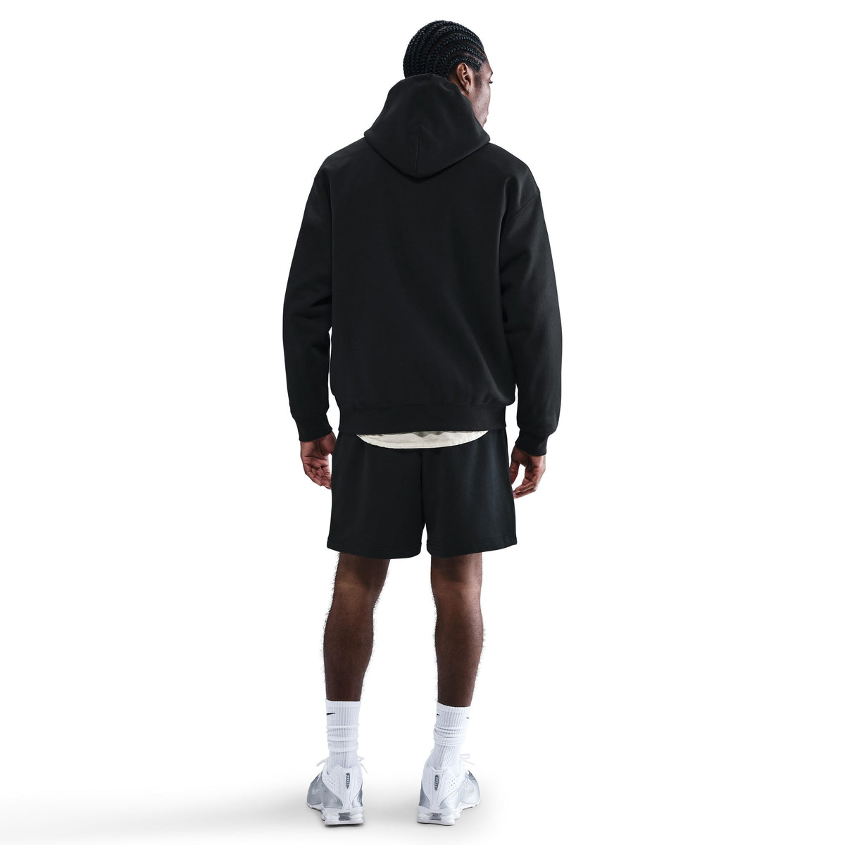 Nike Solo Swoosh Pullover Hoodie Black/White HV1082-010