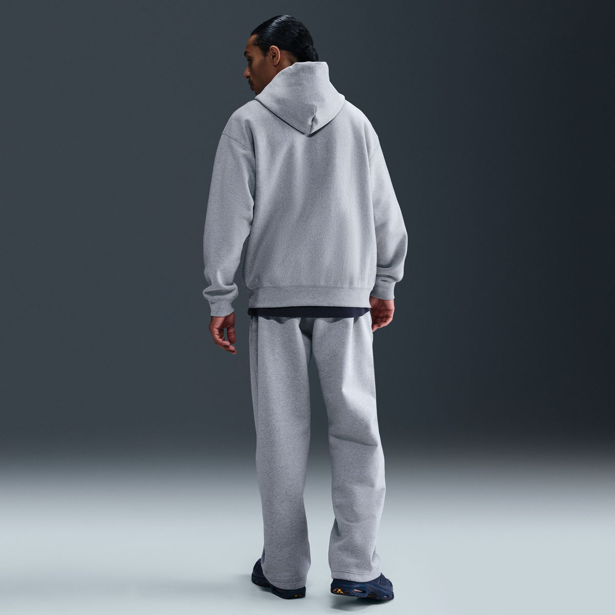 Solo Swoosh Pullover Hoodie Dk Grey Heather/Lt Smoke Grey/White HV1082-063