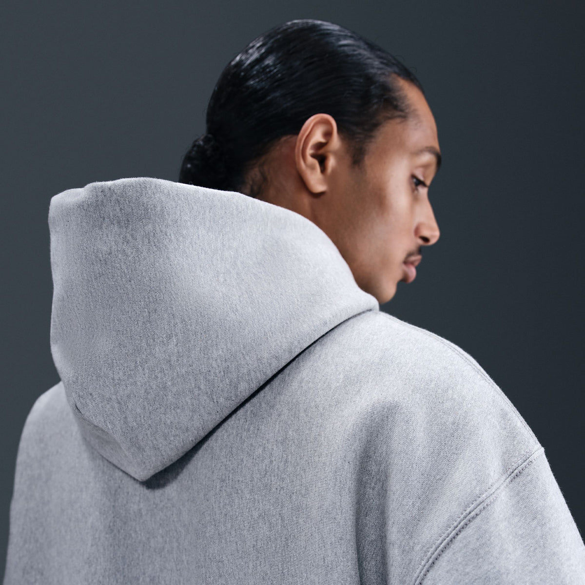Solo Swoosh Pullover Hoodie Dk Grey Heather/Lt Smoke Grey/White HV1082-063