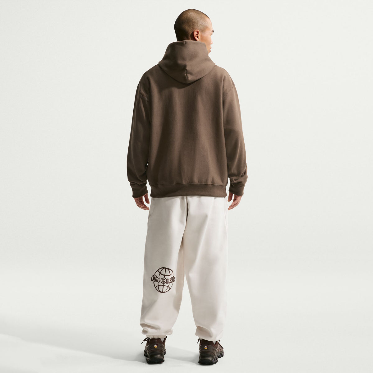 Solo Swoosh Pullover Hoodie Dark Hazel/White HV1082-212