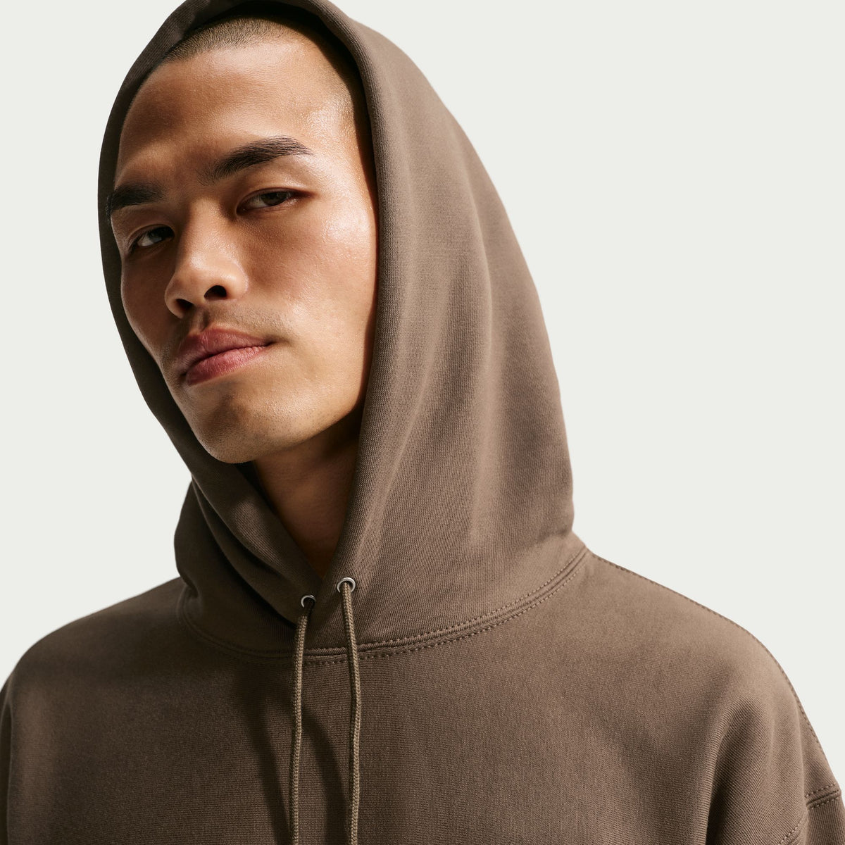 Solo Swoosh Pullover Hoodie Dark Hazel/White HV1082-212