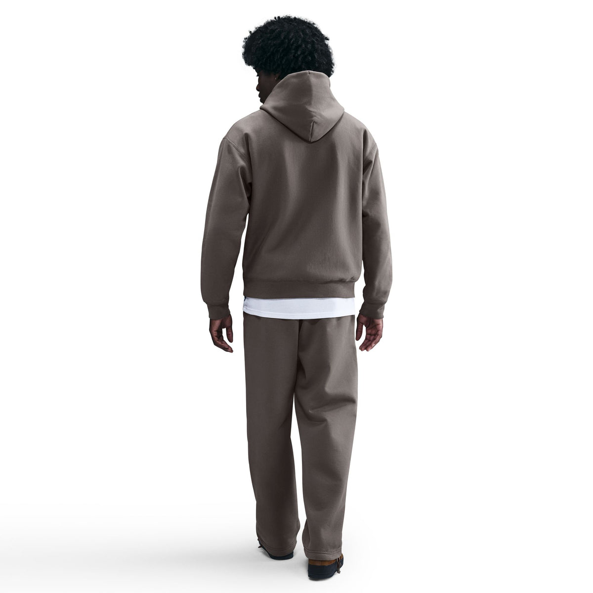 Nike Solo Swoosh Pullover Hoodie Cave Stone/White HV1082-289