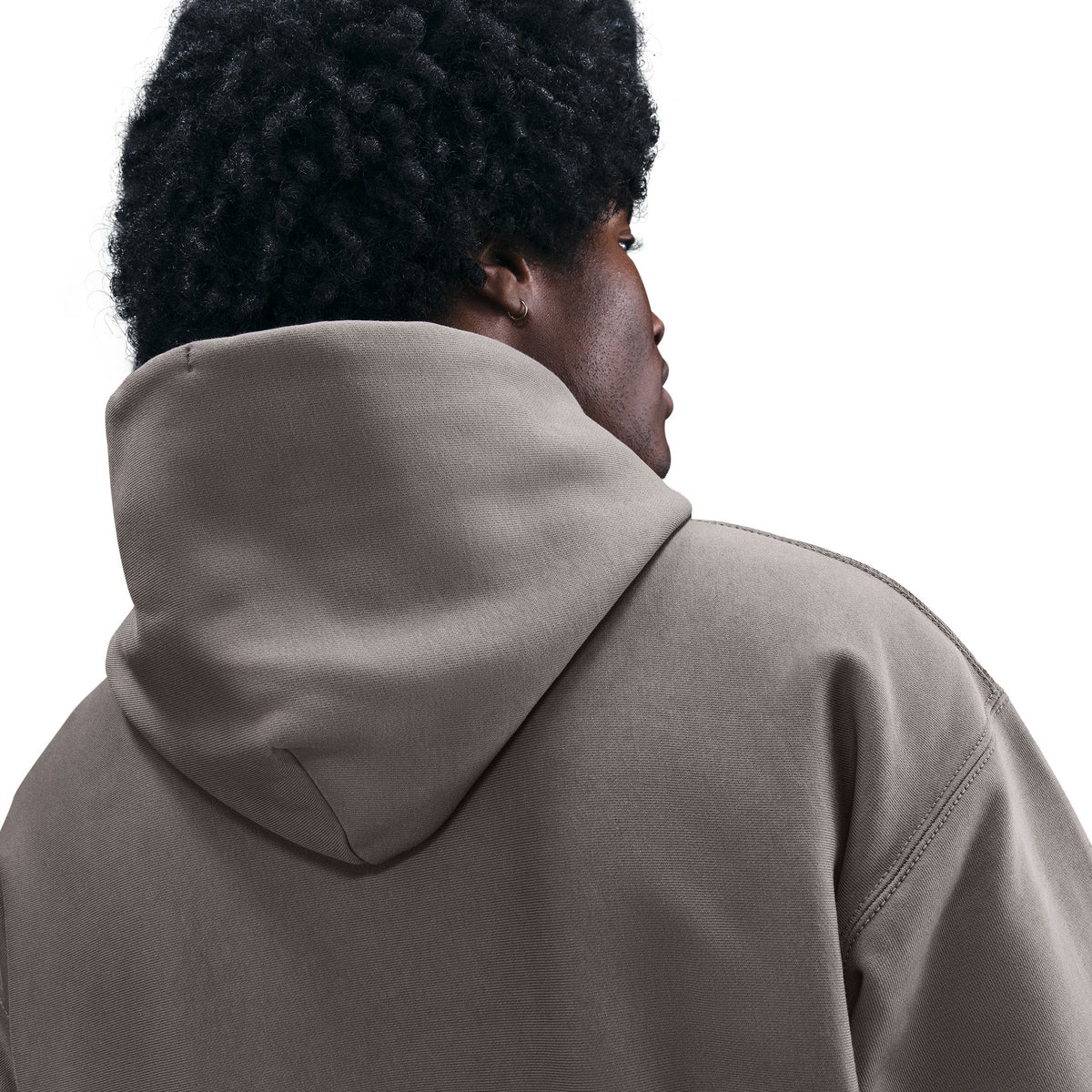 Nike Solo Swoosh Pullover Hoodie Cave Stone/White HV1082-289