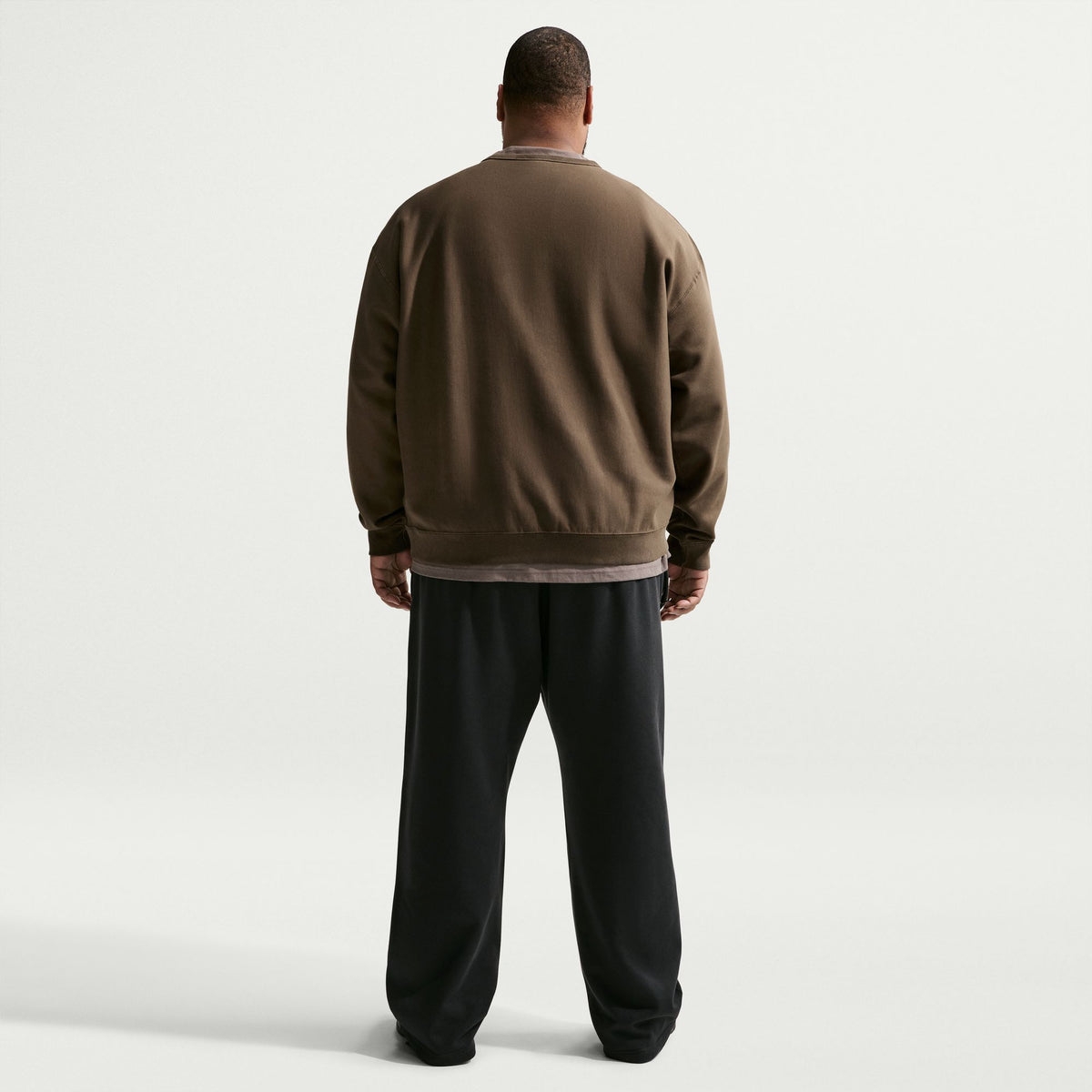Nike Solo Swoosh Fleece Crew Dark Hazel/White HV1086-212