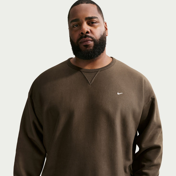 Nike Solo Swoosh Fleece Crew Dark Hazel/White HV1086-212 I
