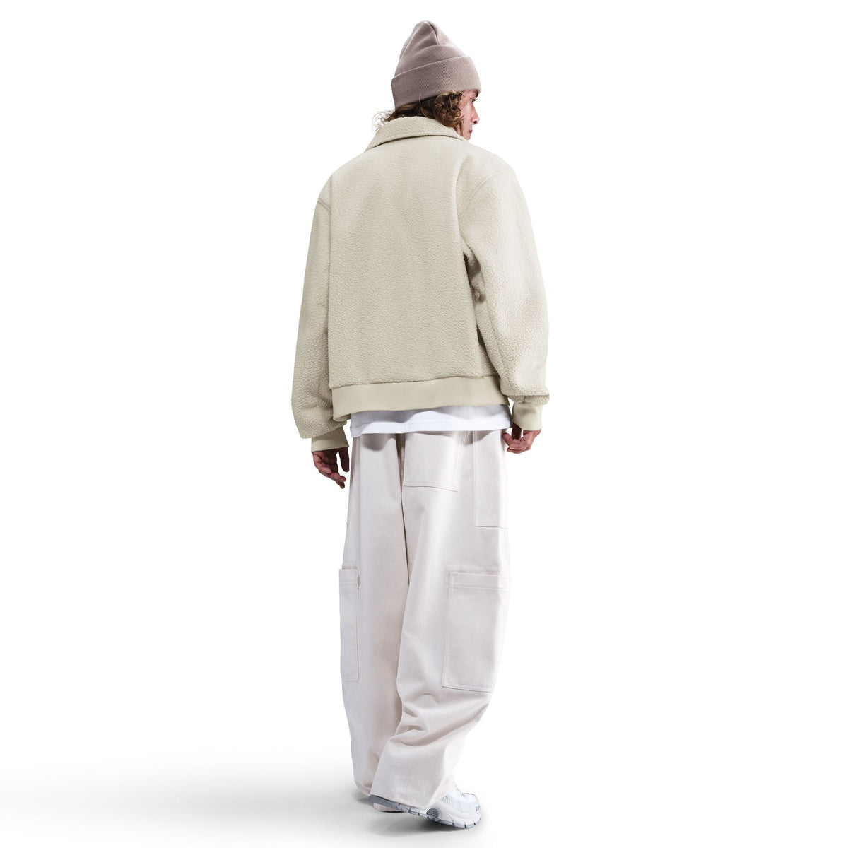 Nike Club Sherpa Coaches Jacket Light Khaki/White HV1429-297 