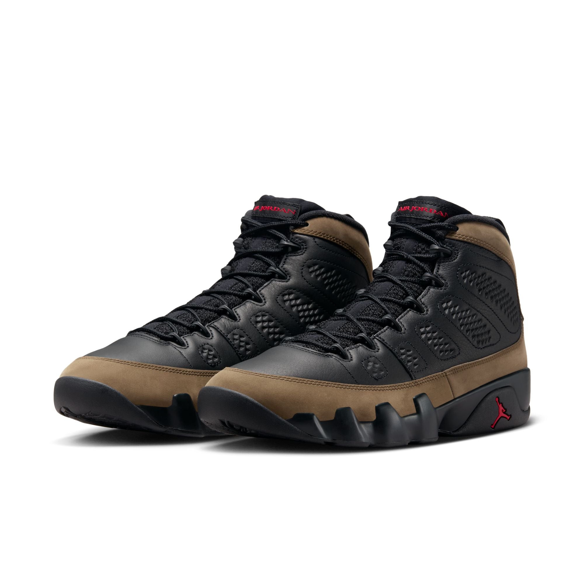 Air Jordan 9 Retro Black true Red light Olive 9