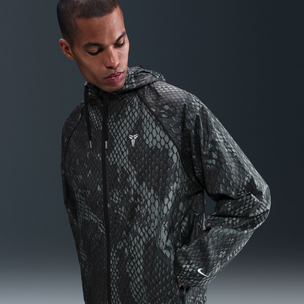 Kobe Bryant Woven Jacket - Black/Reflective Silver IB2704-010