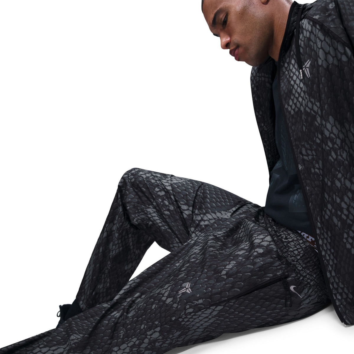 Kobe Bryant Lightweight Woven Pants Black/Reflective Silver IB2706-010 