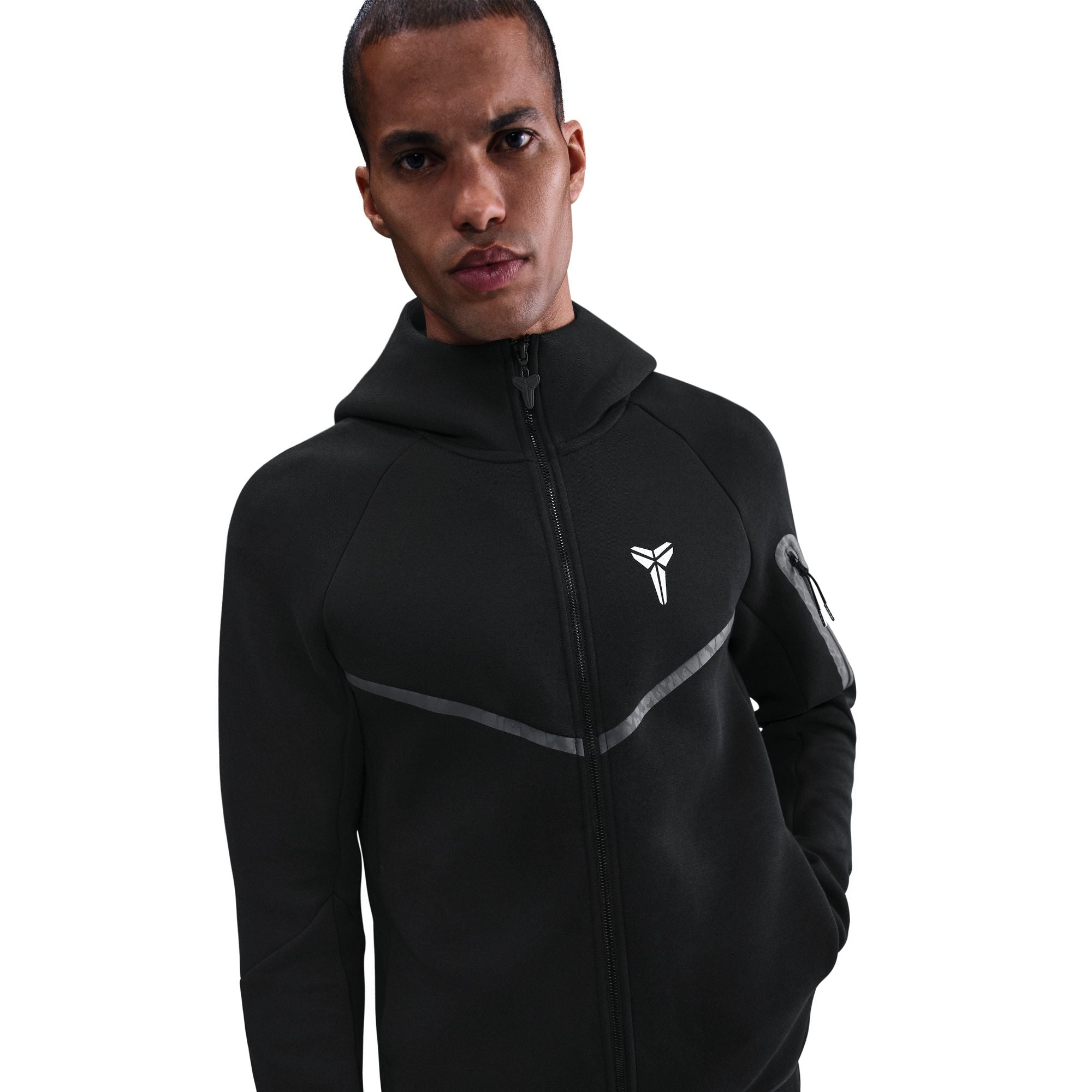 Kobe Bryant Tech Fleece Full-Zip Windrunner Jacket Black/White