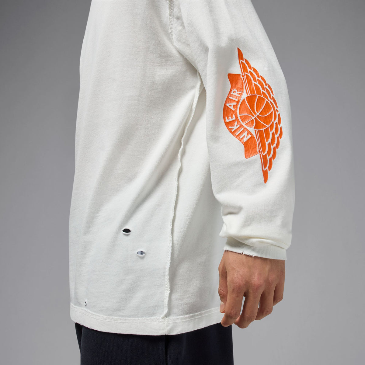 Jordan Rare Air Long-Sleeve T-Shirt Sail/Brilliant Orange IB3134-133