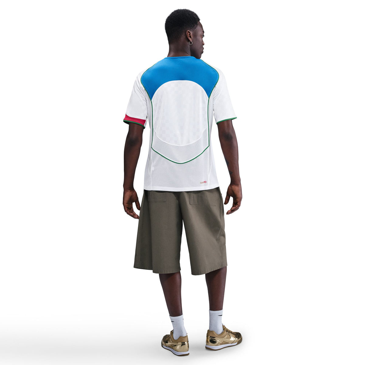 Nike Total 90 Dri-Fit Soccer Jersey - White/Italy Blue/Sport Red/Metallic Gold IB4210-100