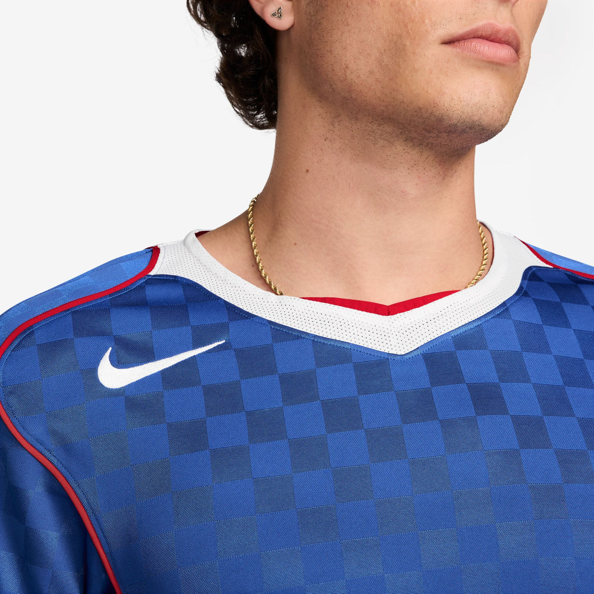 Nike Total 90 Dri-Fit Soccer Jersey - Game Royal/White/Sport Red IB4212-480