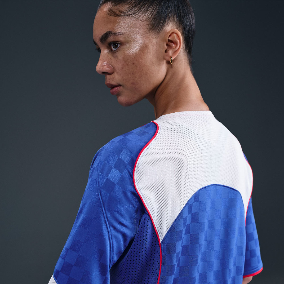 Nike Total 90 Dri-Fit Soccer Jersey - Game Royal/White/Sport Red IB4212-480