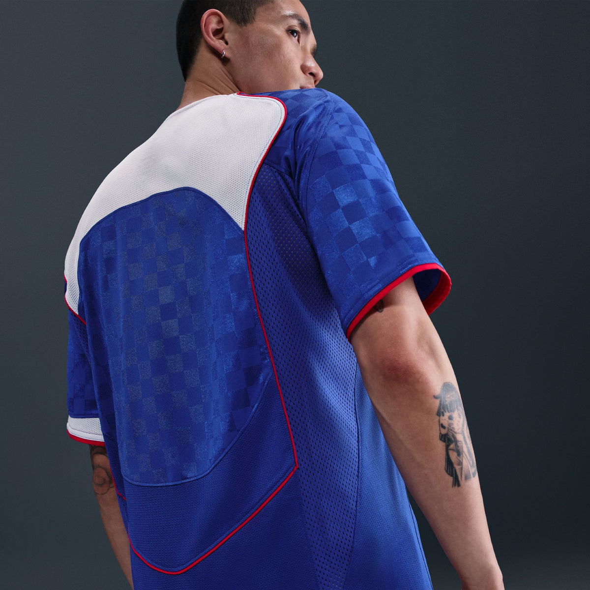 Nike Total 90 Dri-Fit Soccer Jersey - Game Royal/White/Sport Red IB4212-480