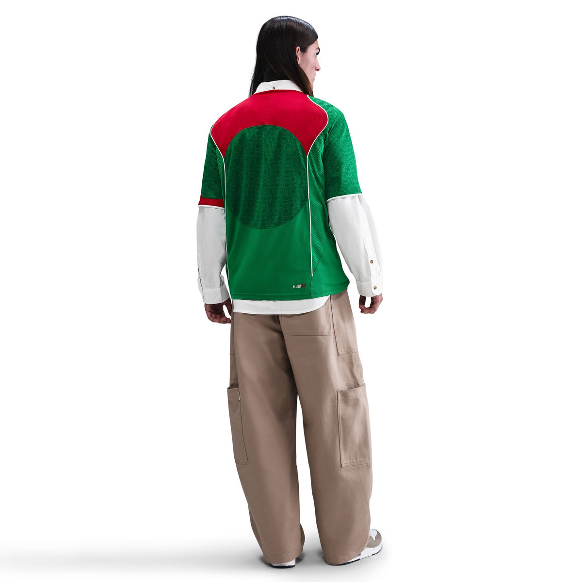 Nike Total 90 Dri-Fit Soccer Jersey - Classic Green/Sport Red/White IB4216-306 