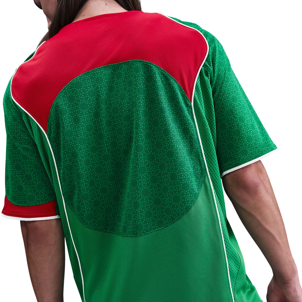 Nike Total 90 Dri-Fit Soccer Jersey - Classic Green/Sport Red/White IB4216-306 