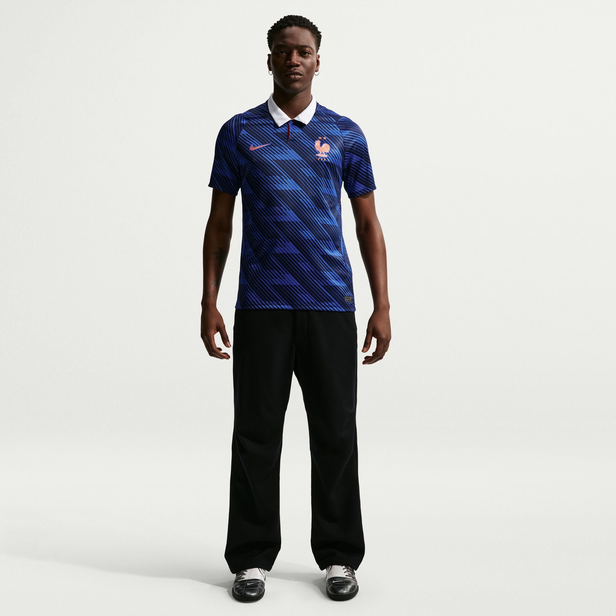 FFF 2026 Stadium Home Dri-Fit Soccer Replica Jersey Game Royal