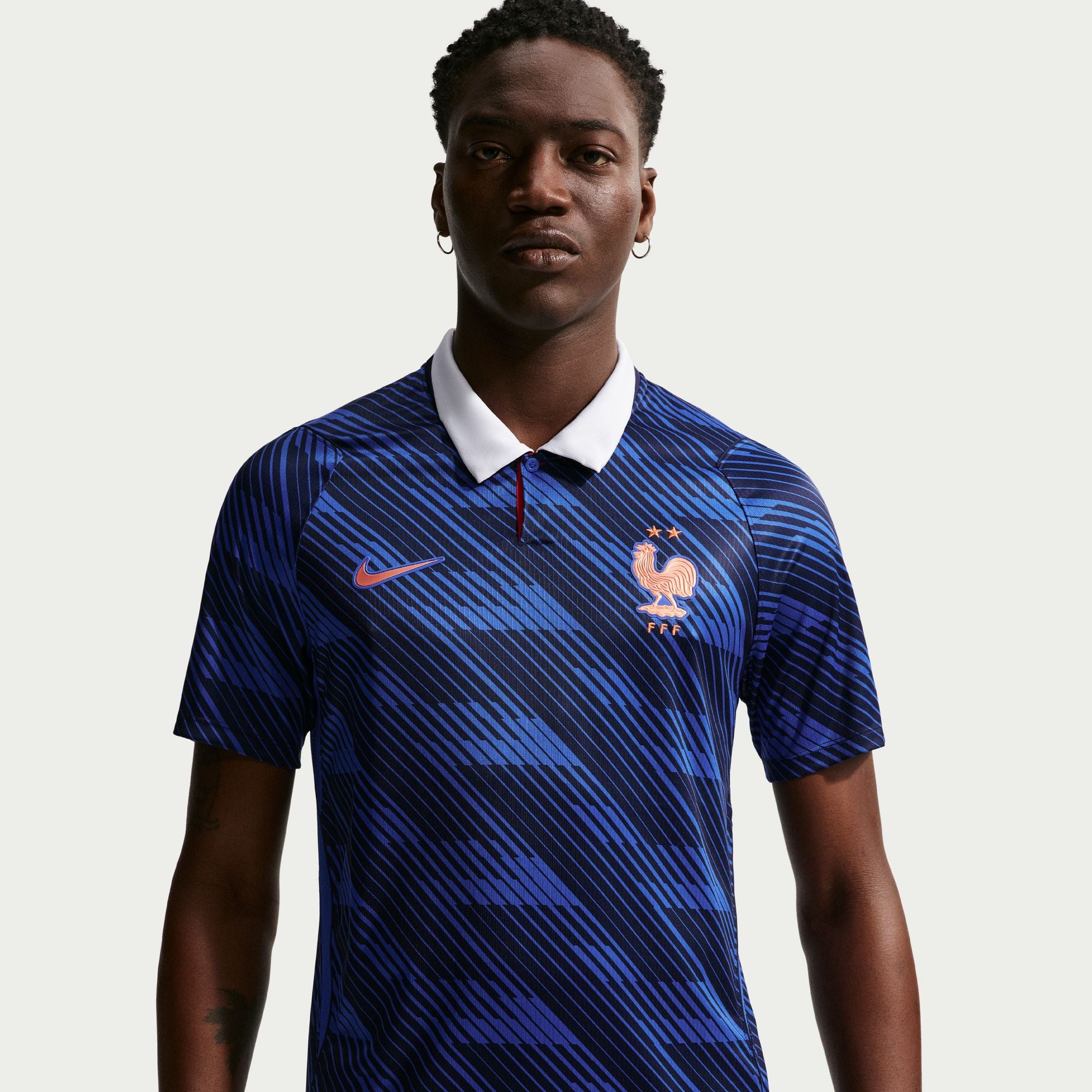 FFF 2026 Stadium Home Dri-Fit Soccer Replica Jersey Game Royal