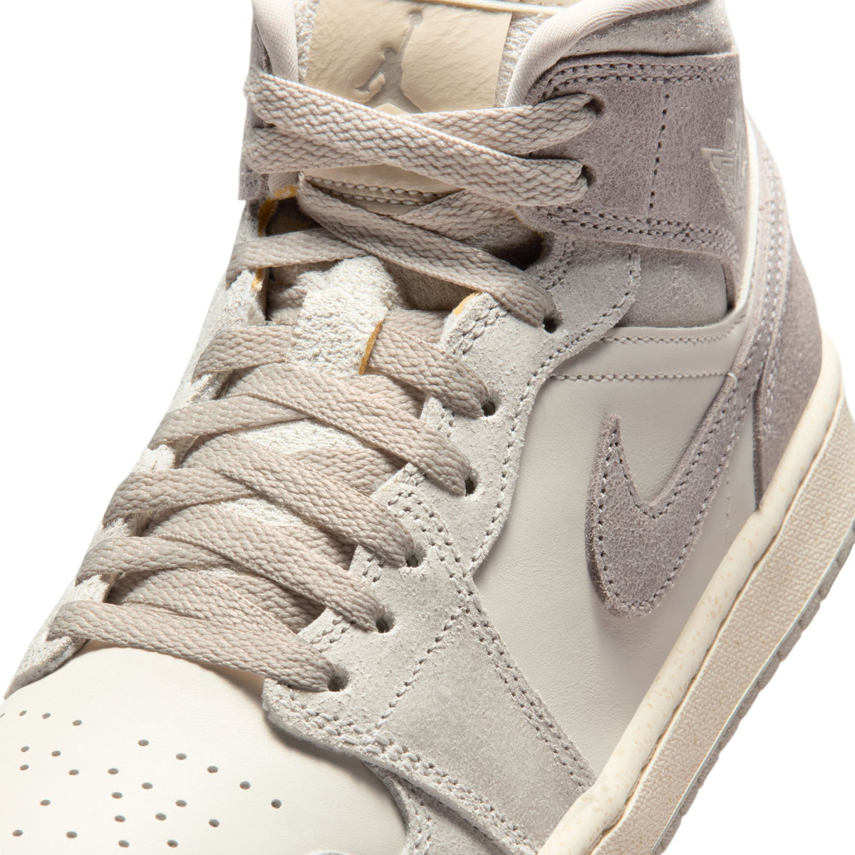 W Air Jordan 1 Mid SE Lt Iron Ore/Enigma Stone/Pale Ivory IB7010-001 