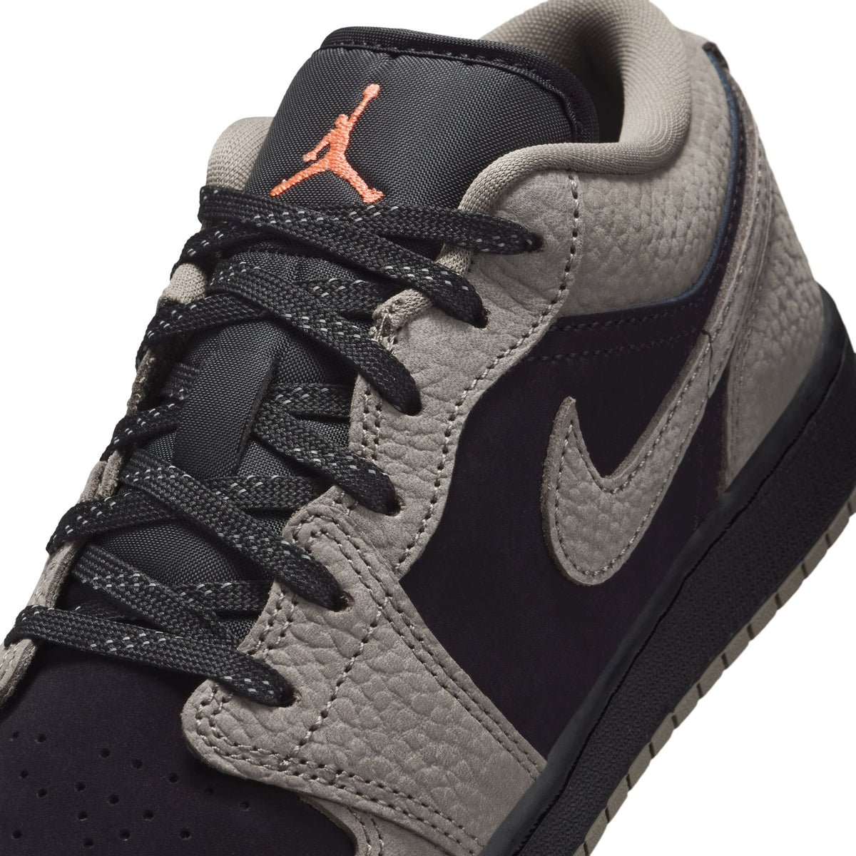 (GS) Air Jordan 1 Low SE - Black/Olive Grey/Lt Wild Mango IB7111-005