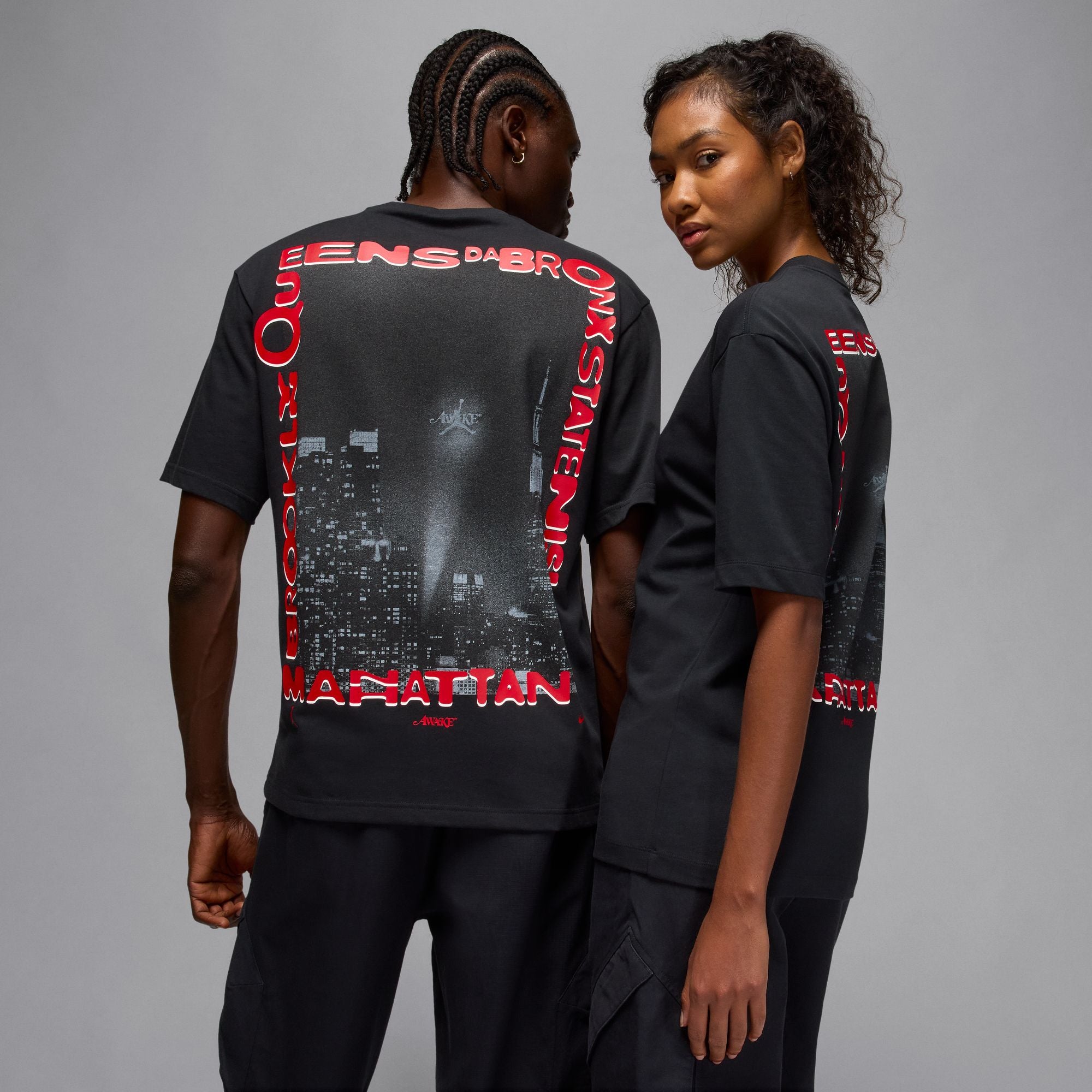 Jordan X Awake NY T-Shirt Black/White/University Red IB7290